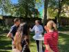 Das „Speeddating zur Europawahl“ findet im Garten der Gemeinnützigen Lübeck statt. Fotos: Veranstalter