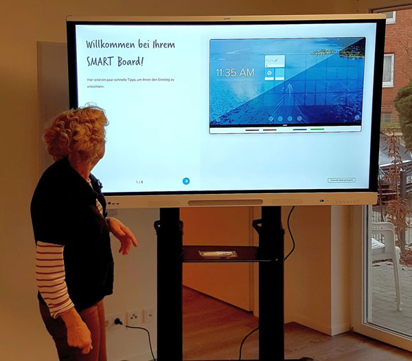 Die neuen Smartboards der AWO in Lübeck. Foto: AWO