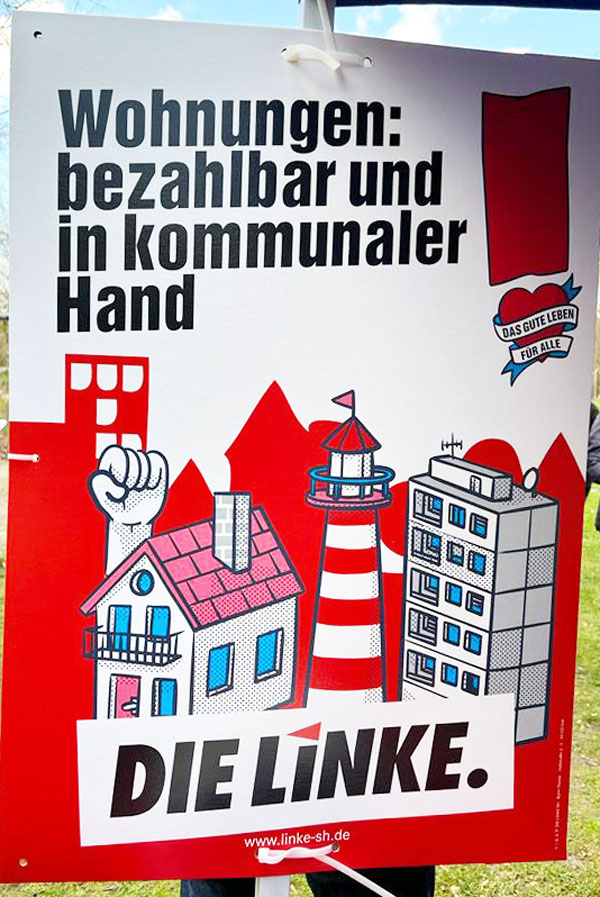 Die Linke Lübeck startet in den Wahlkampf. Foto: Die Linke