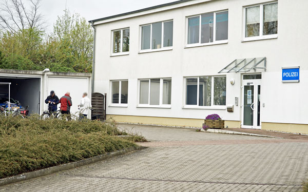 Die Codierung findet auf dem Gelände der Polizeistation Travemünde statt. Foto: Archiv/HN