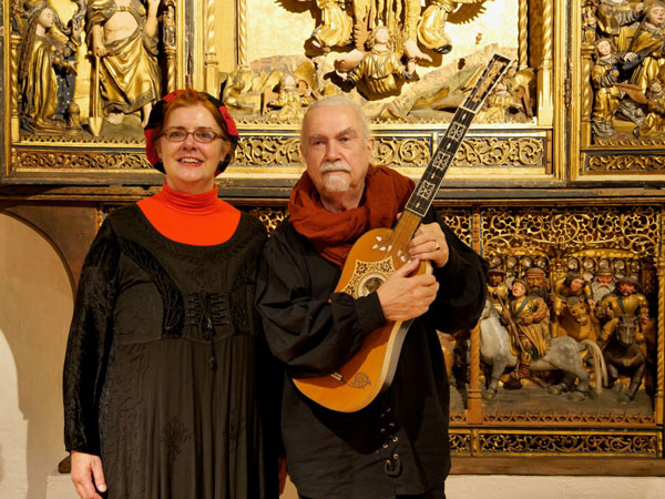 Sabine Loredo Silva (Gesang) und Ulf Dressler (Lautenstrumente) treten in der St. Johannis Kirche auf. Foto: Veranstalter