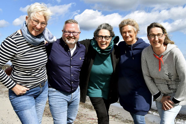 Das Team der Akademie Travebogen: Gabriele Schell, Marco Sander, Susanne Preuss, Claudia Frank und Tanja Frank. Foto: Travebogen