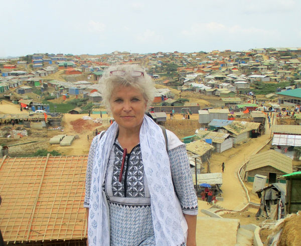 Heidi Anguria berichtet von ihren Erfahrungen im Flüchtlingslager der Rohingya in Bangladesch. Foto: Veranstalter
