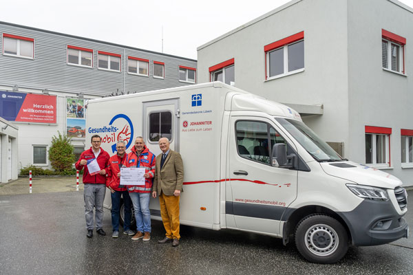 Das Gesundheitsmobil Lübeck erhielt eine Spende in Höhe von 6.000 Euro. Foto: Johanniter-Unfall-Hilfe e.V.