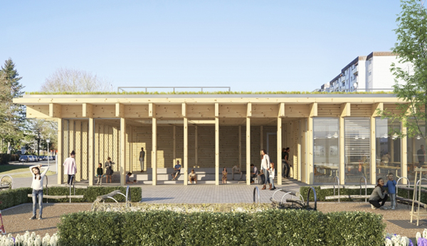 Die Grundschule am Koggenweg erhält eine neue Mensa. Foto: Architekturbüro Ziebell + Partner
