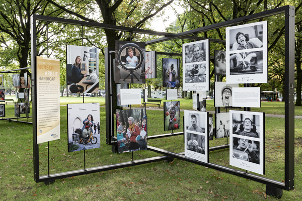Die BGW-Fotoausstellung „Mensch – Arbeit – Handicap“ ist auf dem Klingenberg zu sehen. Foto: Bianca Hobusch/BGW