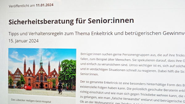 Die Lübecker Verwaltung wird in ihren Schriftstücken weiterhin Gendersprache verwenden. Linke und GAL zeigen sich hocherfreut. Foto: HN