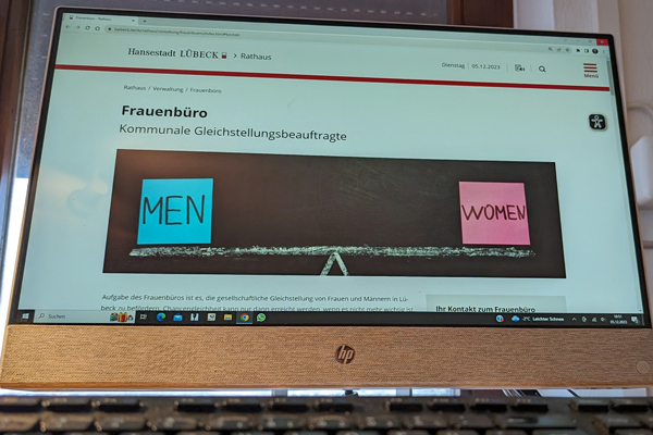 Das Lübecker Frauenbüro bietet am Mittwoch, 03. April 2024, eine Online-Veranstaltung zur Europa-Wahl an. Foto: Archiv/HN