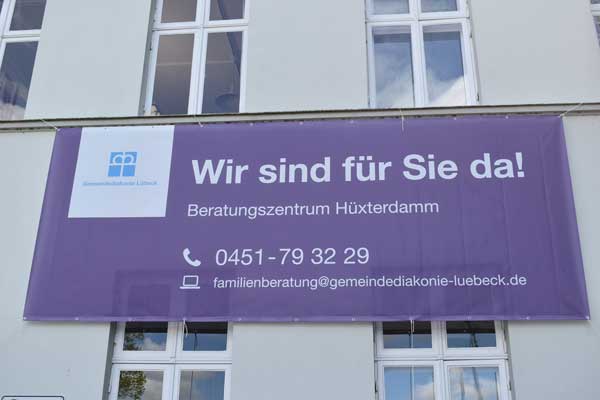 Das Beratungszentrum Hüxterdamm der Gemeindediakonie Lübeck ist am Montag weder per Mail noch telefonisch zu erreichen. Foto: Diakonie