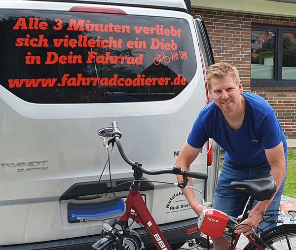 Wer sich schützen möchte, kann sein Rad codieren lassen. Foto: fahrradcodierer.de