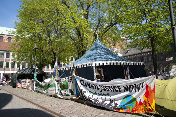 Vor der Europawahl wird es wieder ein Klima-Camp auf dem Markt geben. Foto: Henning Pitzer / Fridays for Future