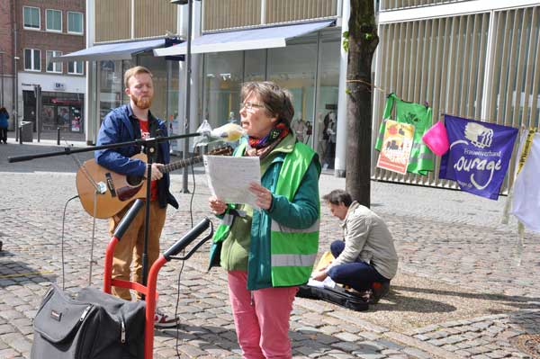 Am 1. Mai soll es eine Kundgebung mit vielfältigen Rede- und Kulturbeiträgen geben. Foto: IB Lübeck