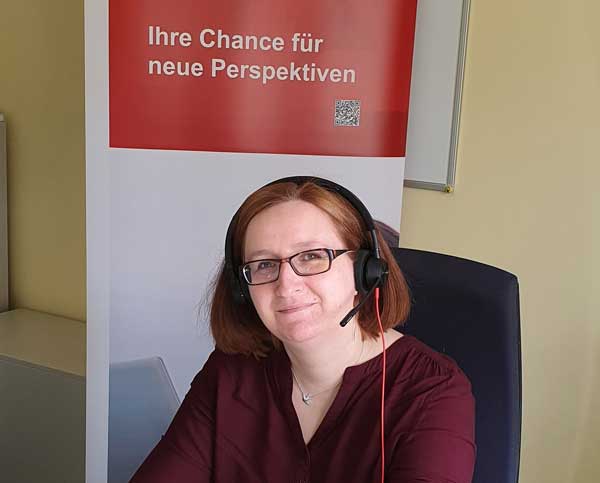 Nicole Kowalski ist die Lübecker Expertin im Team Berufsberatung im Erwerbsleben. Foto: Agentur für Arbeit.