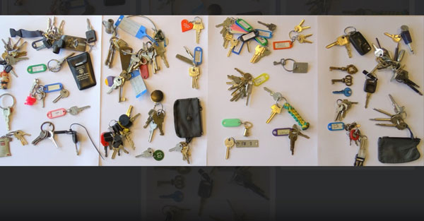 Nach dem Zeugenaufruf am Montag konnten die Schlüssel zugeordnet werden. Fotos: Polizei