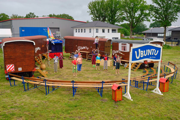 Der Circus Ubuntu ist von Dienstag bis Freitag im Drägerpark zu erleben. Foto: Veranstalter