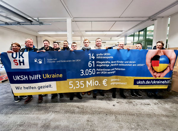 Insgesamt 5.355.965 Euro wurden bisher für die UKSH-Hilfsaktion gespendet. Foto: UKSH