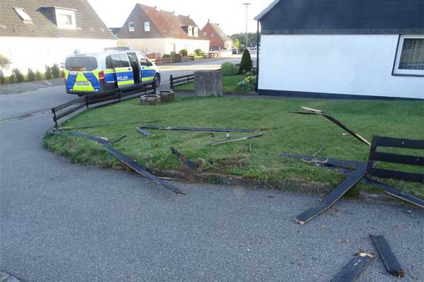 Der Schaden wird auf etwa 500 Euro geschätzt. Foto: Polizei Lübeck