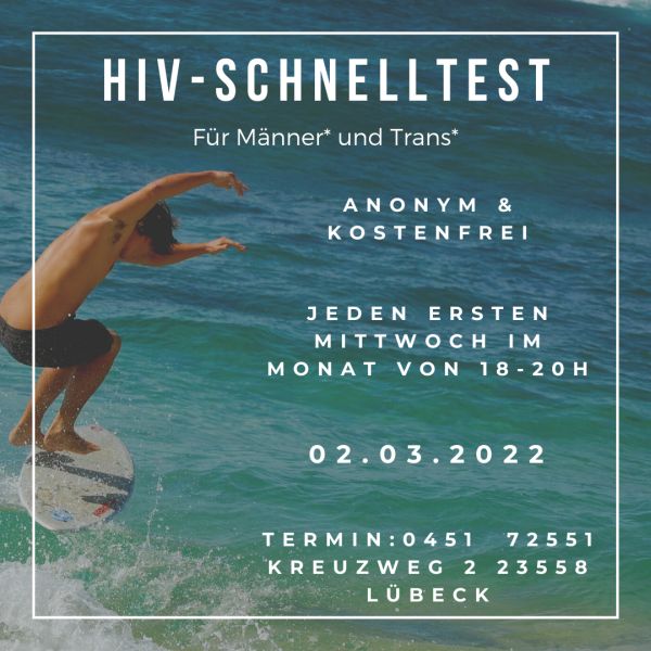Die Lübecker AIDS Hilfe bietet regelmäßig kostenlose Test auf HIV an. Foto: Lübecker AIDS Hilfe