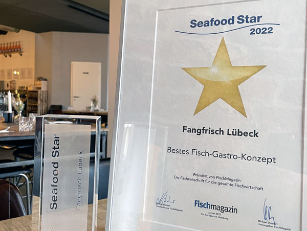 Fangfrisch Lübeck wurde mit dem Seafood Star ausgezeichnet.