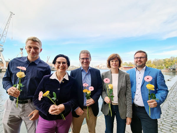 Die Spitzenkandidaten der FDP für die Lübecker Bürgerschaft.
