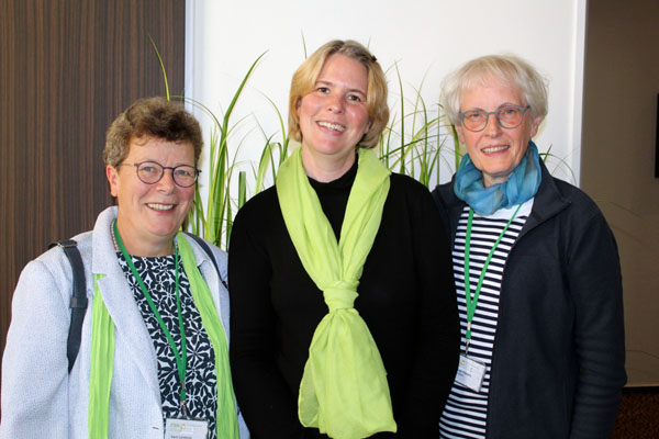 Die Gruppenleiterinnen der FSH Krebs Gruppe Lübeck: Karin Lüneburg, Miriam Downie und Renate Flötotto. Foto: Constanze Graf