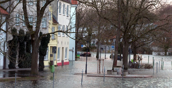 Wie stark kann das Hochwasser in Lübeck steigen?