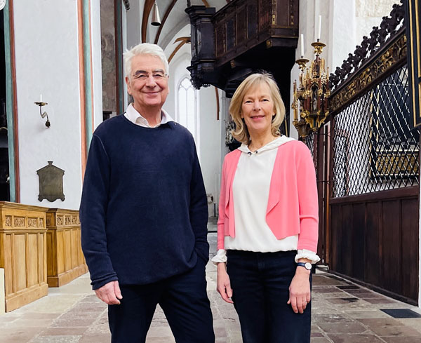 Nach 23 Jahren an St. Jakobi zu Lübeck beginnen Kathrin und Lutz Jedeck einen neuen Lebensabschnitt. Foto: Steffi Niemann