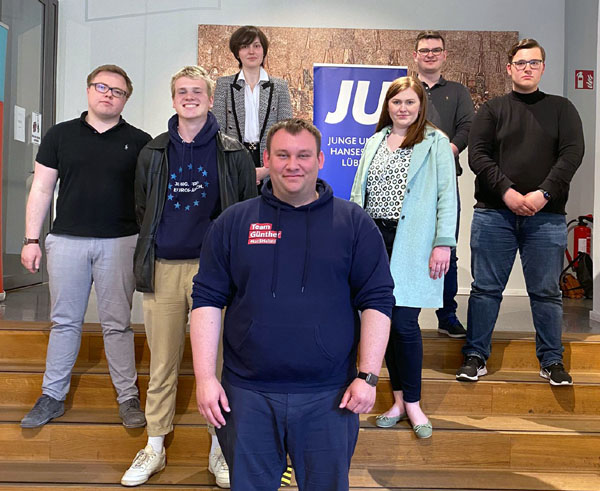 Der neue Vorstand der Jungen Union Lübeck. Foto: JU