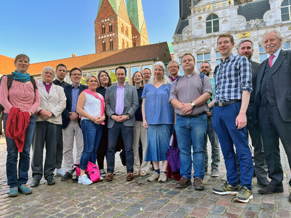 Eine Delegation der Nordkirchen-Partnerdiözese Durham in  England besuchte die Hansestadt Lübeck. Foto: KKLL-bm