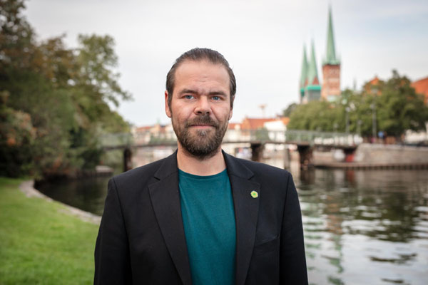 André Kleyer, Fraktionsvorsitzender der Grünen Bürgerschaftsfraktion, begrüßt den Ankauf des Gebäudes.
