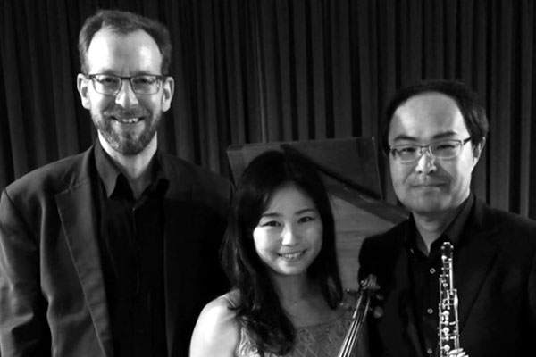 Sven Fanick, Saeko Takayama und Takahiro Fujii laden zum Konzert ein. Foto: Veranstalter