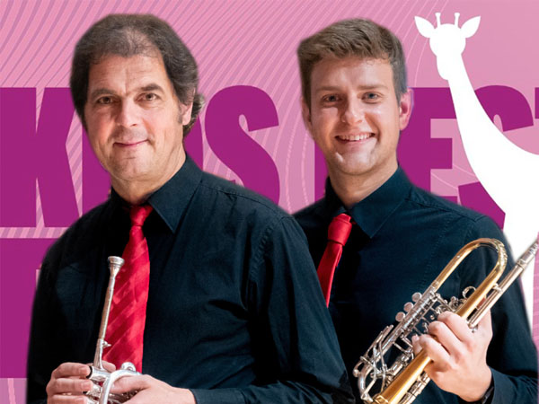 Die Trompeter von Crazy Brass: Joachim Pfeiffer und Lukas Paulenz. Foto: Veranstalter