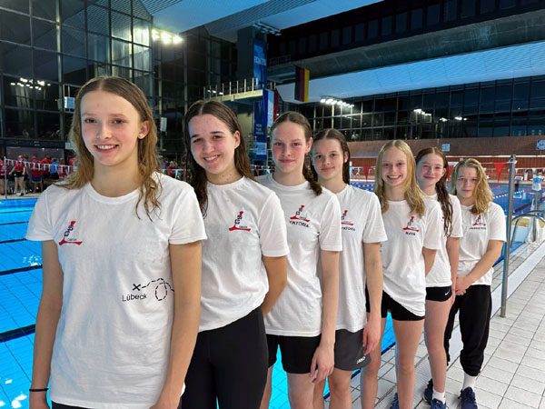 Lübecks schnelle Schwimmerinnen. Foto: SG