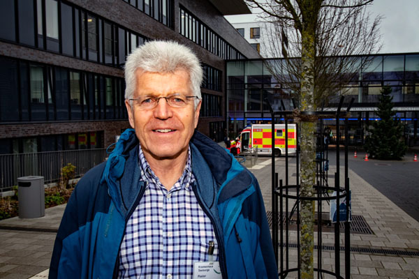 Martin Behrens ist seit drei Jahren evangelischer Seelsorger am Universitätsklinikum
Schleswig-Holstein in Lübeck. Foto: KKLL-bm