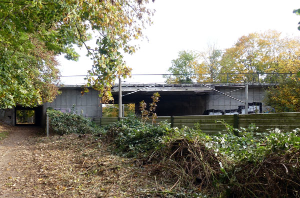 Ab Montag wird die Brücke am neuen Bahnhaltepunkt Moisling saniert. Fotos: STE/Archiv
