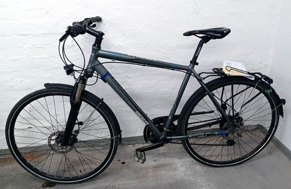 Bei dem Fahrrad wurde die Rahmennummer manipuliert. Foto: Polizei