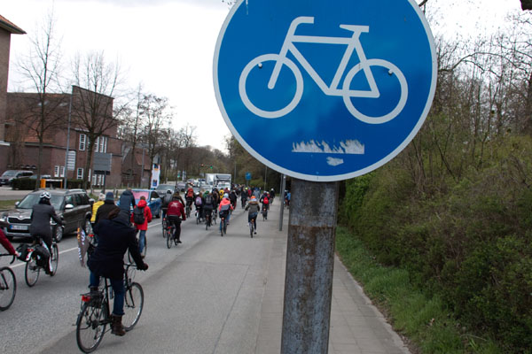 In Lübeck soll sich in den kommenden Jahren der Anteil des Radverkehrs erhöhen. Foto: Archiv
