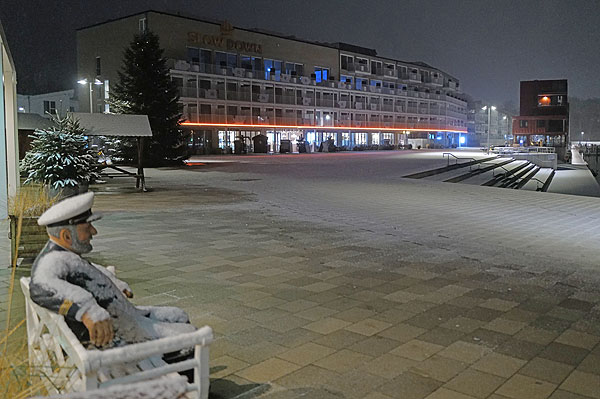 Am Donnerstag sorgte Schnee für winterliche Stimmung in Lübeck. Fotos: Karl Erhard Vögele