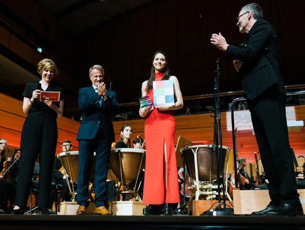 Die Preisübergabe fand im Rahmen des Konzertes in der Lübecker MuK statt. Foto: Sophia Hegewald