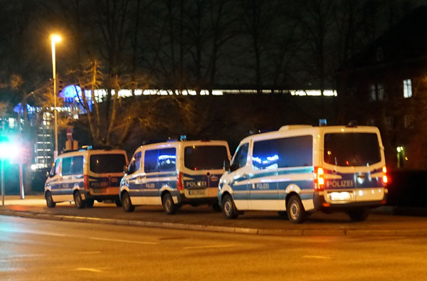 In Lübeck gab es 87 kleinere Polizei-Einsätze mit Bezug zu Silvester. Foto: JW