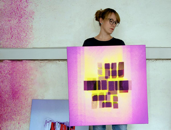 Justine Boltzek zeigt ihre aktuellen Werke. Foto: Veranstalter