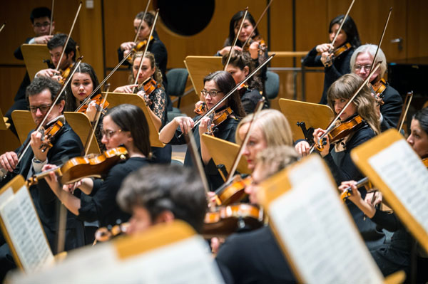 Die Lübecker Philharmoniker begeisterten am Sonntag das Publikum mit dem 3. Sinfoniekonzert. Foto: Olaf Malzahn/Archiv