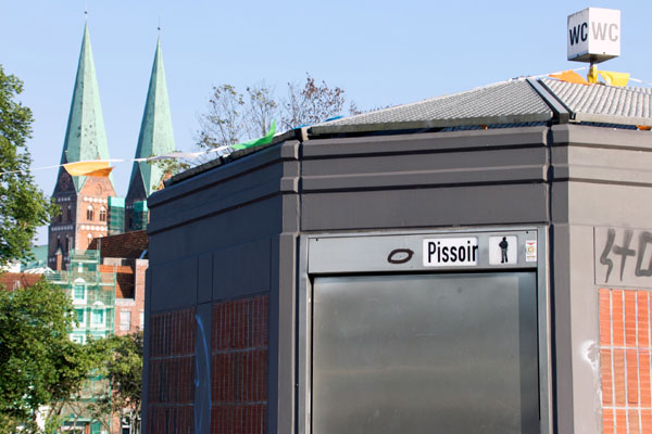 Google Nutzer bescheinigen den öffentlichen Toiletten in Lübeck eine hohe Qualität.