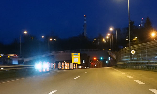 Der Herrentunnel wird am Freitagabend für eine Sicherheitsüberprüfung gesperrt. Foto: JW
