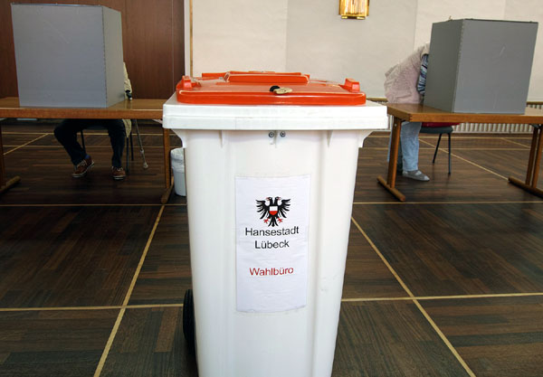 Seit 8 Uhr haben die Wahllokale geöffnet. Symbolbild: JW