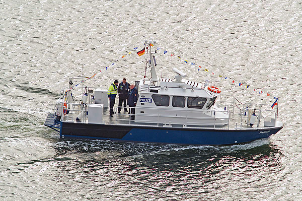 Die Wasserschutzpolizei kontrollierte in Travemünde und rund um die Altstadt Sportboote. Symbolbild: Karl Erhard Vögele