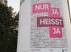 In Lübeck wird mit über 100 Plakaten auf das Thema aufmerksam gemacht. Foto: Frauennotruf