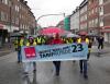 Im Dauerregen zogen die Beschäftigten durch die Lübecker Innenstadt, um ihren Forderungen Nachdruck zu verleihen. Fotos: JW